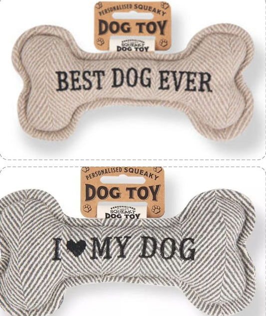 Personalized Squeaky Dog Toy